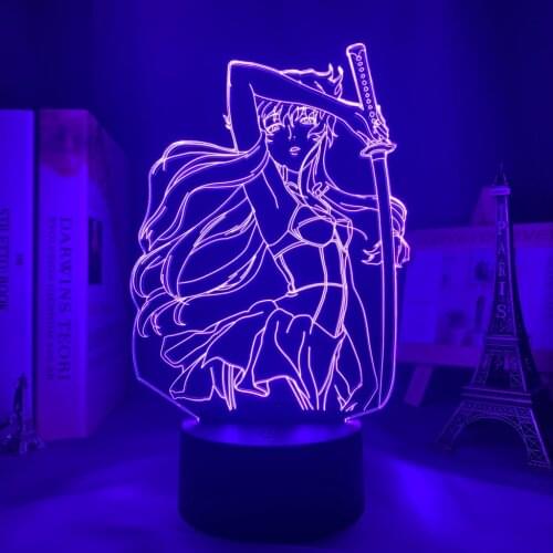 3d Anime Lamp Future Diary Nightlight for Kids Bedroom Decor Led Night Light Birthday Gift Waifu Manga Led Light Yuno Gasai