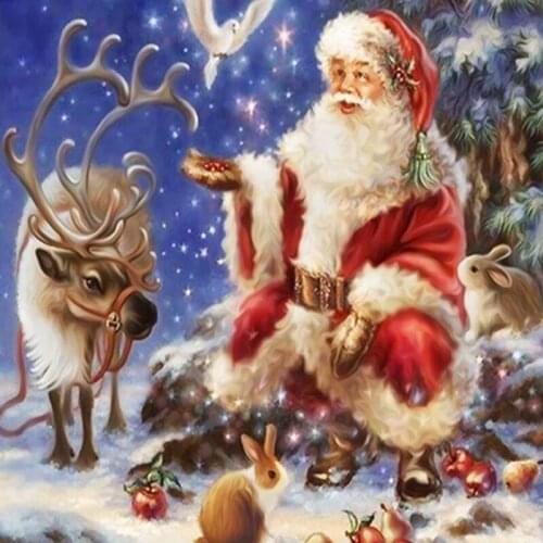 5D diamond painting santa claus diamond mosaic embroidery snowman Cross Stitch diamond art christmas home decor picture painting