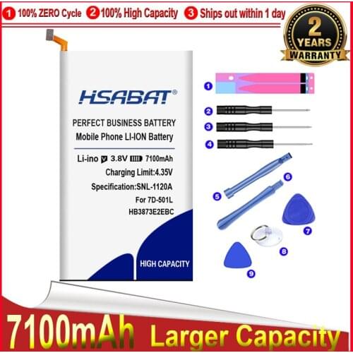 HSABAT 0 Cycle 6650mAh Battery for Huawei Mediapad X2 Honor X1 7.0"/7D-501U GEM-702L GEM-701L 7D-503LT 7D-501L GEM-703L 7D-503L