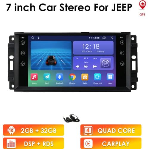 2G+16G Android 10 Car Radio Multimedia DVD GPS For Chrysler 300C Aspen Sebring Dodge Caliber Ram Grand Cherokee