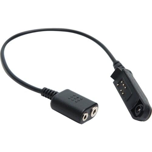 Baofeng UV-9R Plus Headset Converter Adapter Cable Connector to K 2 Pin for UV-5R BF-888s Radio Walkie Talkie Headset Mic