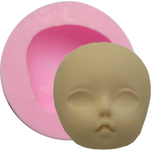 Free Shipping Woman Face Cooking Tools Silicone Mold Cake Chocolate Candy Jelly Baking Mold Fondant Cake Decorating Tools