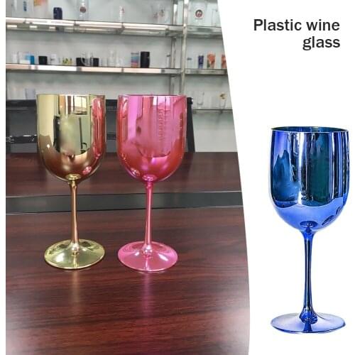 480ml Wine PARTY White Champagne Coupes Cocktail Glass Champagne Flutes Plating Wine Cup Goblet Plastic Cups