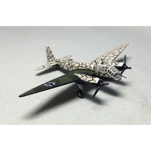 1/144 Alloy Casting Fighter Aircraft Model World War II German Junker-188 Bomber Ju-188 Toy Model Classic Collection
