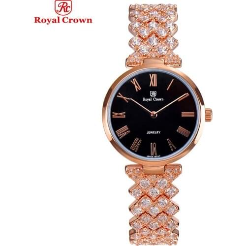 Ultra Thin Lady Womens Watch Japan Quartz Fashion Fancy Dress Bracelet Luxury Crystal Party Girl Birthday Gift Royal Crown