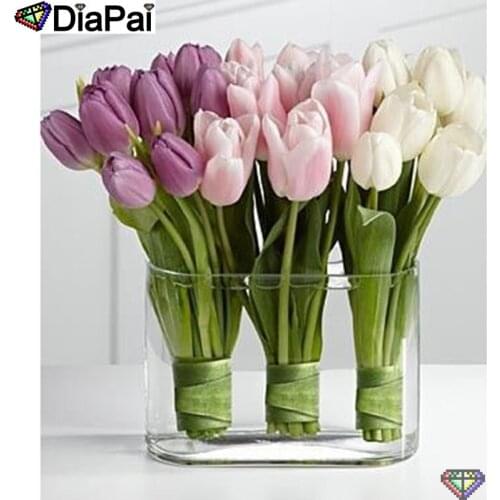 DIAPAI 5D DIY Diamond Painting 100% Full Square/Round Drill "Flower landscape" Diamond Embroidery Cross Stitch 3D Decor A23265