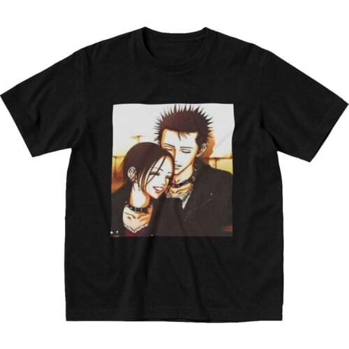 Gorgeous Nana Osaki And Ren Honjo Manga T Shirt Men Short Sleeve Cotton T-shirt Leisure Anime Tee Tops Streetwear Tshirts