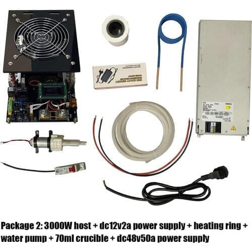 Induction heating machine 3000W with power meter overload protection water shortage protection overload parameter setting