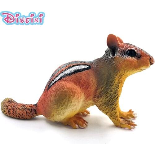 Artificial Big Chipmunk Mouse Rat Simulation Animal Model action figure fairy garden decoration accessories Pvc toy for children