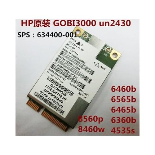 JINYUSHI For 90% NEW MC8355 SPS 634400-001 UN2430 Mini Pcie 3G HSDPA UMTS module for HP EliteBook 8470W 8570W 8770P 5330 2760P