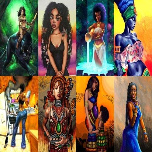 Full of round 5d Diy Diamonds embroidery painting Modern women diamond home Decoration Holiday gifts