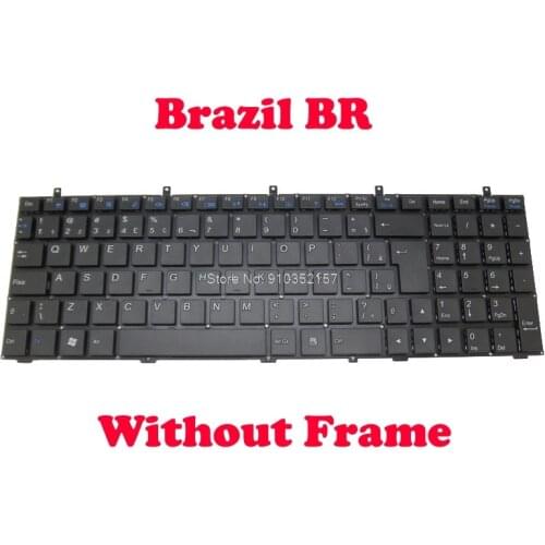 Laptop BR Keyboard For CLEVO W350ET W350ETQ W350SKQ W350SSQ W350STQ W355SDQ W355SSQ W355STQ W370ET W370SK W370SS W370SSQ W370ST
