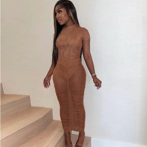 Adogirl Two Piece Sets Women 2021 Tracksuit Summer Bodysuit And Stacked Long Skirts Night Club Party Matching Set Fashion Outfit