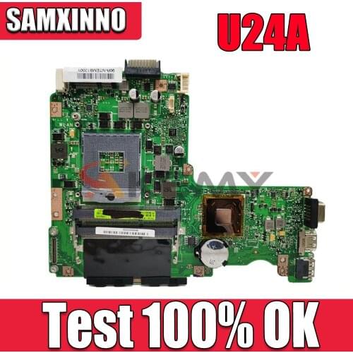 U24E mainboard REV2.0 For ASUS U24 P24E U24E U24A Laptop motherboard HM65 DDR3 MAIN BOARD 100% Tested