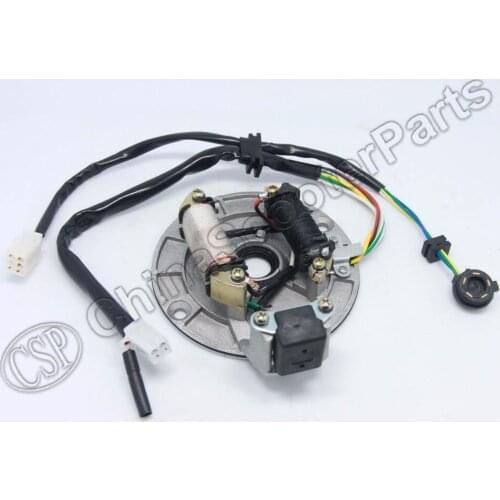 Magneto Stator Plate Coil With Gear Readout AC 2 Pole 6 Wire 50CC 70CC 90CC 110CC 125CC Dirt Pit Bike ATV Quad Parts