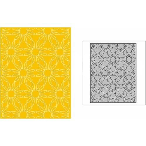 New Spotted Daisy Flower Background Plate Craft Embossing Mold 2021 Metal Cutting Dies for DIY Scrapbooking Album Card Making