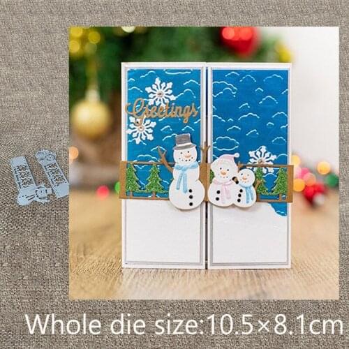New Design Craft Metal Cutting Die die cuts snow family buckle decoration scrapbook Album Paper Card Craft Embossing die cuts