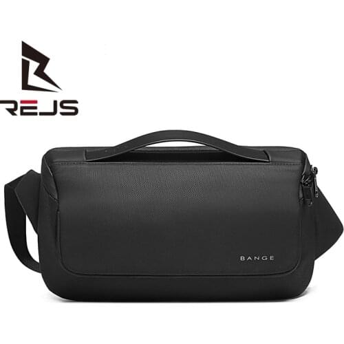 REJS LANGT Casual Men Chest Bag Minimalist Design Sport Crossbody Shoulder Bags Anti-Theft Short Travel Messenger Bag Fashion