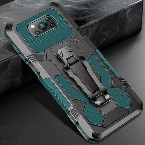 Shockproof Case For Xiaomi POCO X3 NFC Redmi Note 9 9S 7 8 5 10 Pro 9A 9C For Xiaomi POCO X3 Rugged Hybrid Armor Stand Covers