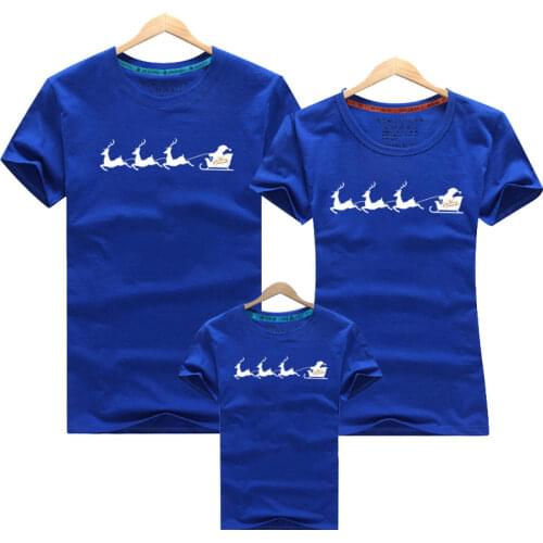 Christmas Clothe Family Christmas T-Shirt Fashion Deer Print Adults Kids Xmas Family Matching Clothes Family Matching Outfits