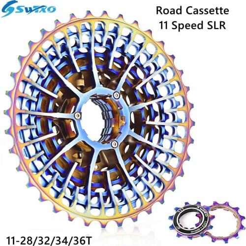 SWTXO 11 Speed Ultralight Road Bike Cassette 11-28T 32T 34T 36T Bicycle Sprocket K7 11V Freewheel SUMC 11EL Chain for Shimano HG