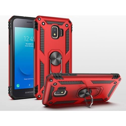 Heavy Duty Rugged Cover Ring Bracket Magnetic Holder Shockproof Kickstand case for Samsung Galaxy J2 CORE/J2 Dash/J2 Pure/J260