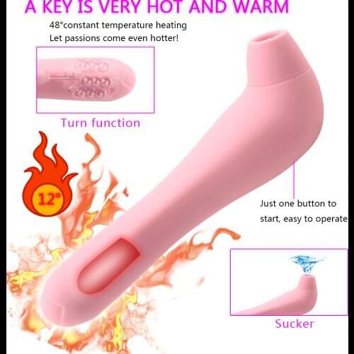 Heat Nipple Vagina Sucker Nipple Vibrator Oral Sex Suction Clitoris Stimulation Female Masturbation Erotic Women Sex Toys ST725