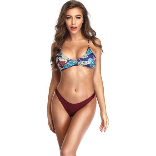 Roupas Femininas Bikinis Mujer Frete Gratis Women Vestido Playa Basic Simple Mini Sexy Bikini Tanga Vikinis 2021 Swimwear