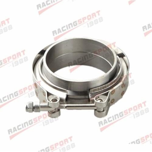2.75'' Billet Mild Steel V Band Flange + Stainless Steel Clamp Turbo Downpipe