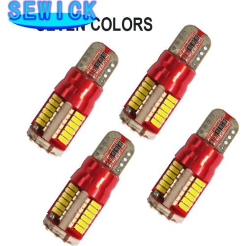 500Pcs Promotion Car Styling T10 W5W LED Bulb Car Lights 57SMD 12V Auto Lamp 5W5 3014 Lights Marker Light Parking Lamp