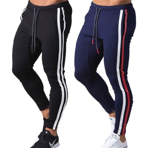 Skinny Joggers Pants Men Running Sweatpants Cotton Track Pants Gym Fitness Sports Trousers Male Bodybuilding Training Bottoms