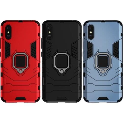 Holder Finger Ring Phone Case For Xiaomi Redmi 9A Magnetic Armor Shockproof Cover For Xiomi Redmi 9A Case 9 A Redmi9A 6.53"