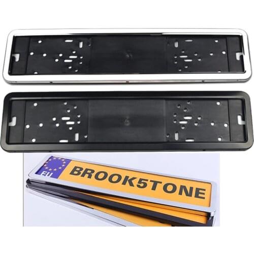 Stainless Steel Car License Plate Frame Number plate Holder For European Countries Russian France Spain Ukraine 8K