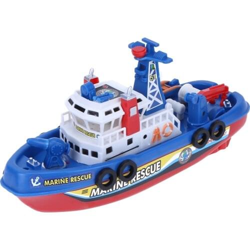 Children Electric Music Light Boat Develop Children Curiosity Creativity Model Toys Water Spray Boat Educational Toy
