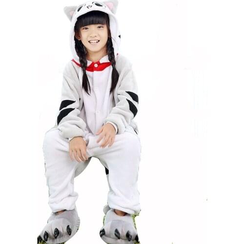 Kids Cheese Cat Pijama Pajamas One-Piece Pyjamas For Children Animal Cartoon Baby Kigurumi Boy Suit Girl Onesie Cosplay Costume