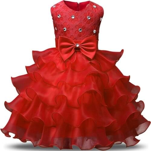 1-8 Years Kids Dress for Girls Wedding Tulle Lace Girl Dress Elegant Princess Party Pageant Formal Gown For Teen Children Dress