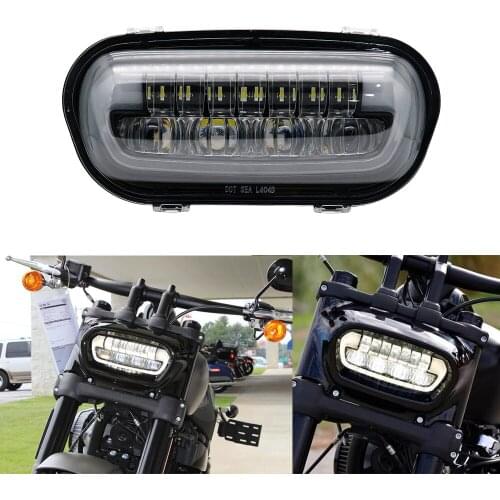 For Fat Bob Motorcycle headlight Fat bob led driving lamp 5" fat bob lights 9" 40W Motor LED headlight For fat bob 2018 2019