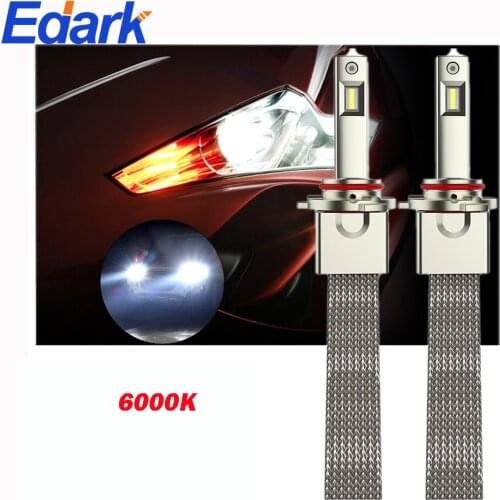 Edark H4 H7 H11 H8 H9 H1 H13 H15 Car Lights 9005 HB1 HB3 9006 9007 880 881 Car Headlight Lamp Bulb LED Light 9600LM 6000K 110W