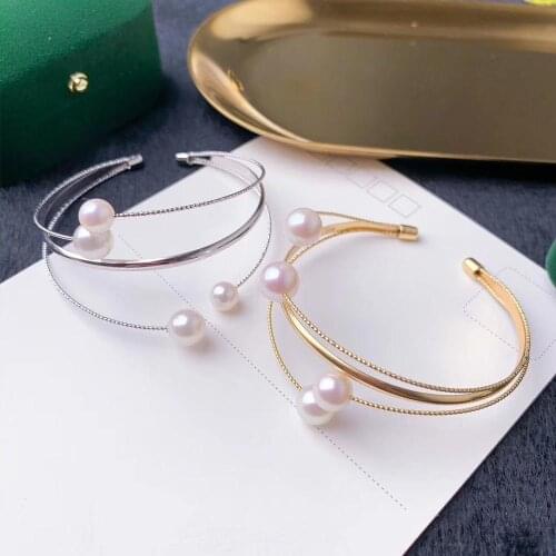 925 Sterling Silver Bracelet Mountings ADJUSTABLE Bangle Findings Jewelry Parts Fittings Accessories for Pearls Beads Stones