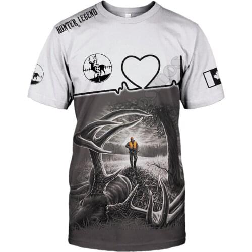 Deer Hunter Legend Tees Harajuku t shirt Fashion 3D Printed Shorts Sleeves T-shirts Men For Women t shirts Tops DropShipping 06