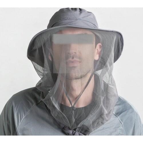 Outdoor Sports Fishing Mountain Beach Sunshade Mosquito Sunscreen Breathable Face Quick Dry Cap