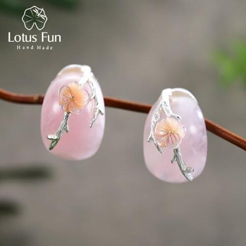 Lotus Fun Earrings With Stones
