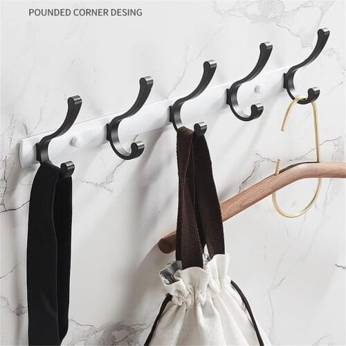 Wall Rack Hook Coat Rack Hat Hook Bathroom Clothes Towel Hanger Toilet Brack Hook Hallway Balcony Bedroom Living Room Kitchen