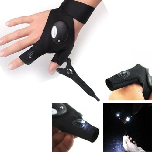 NEW LED Light Gloves Finger Lighting Auto Repair Outdoor Night Fishing Artifact Ultra-durable&Waterproof