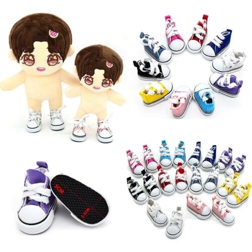 1/6 BJD 5cm Doll Baby Shoes Canvas Shoes Sneakers Accessories Sports Tennis Shoes Blythe Doll For Our Generation Girl`s Toy Gift