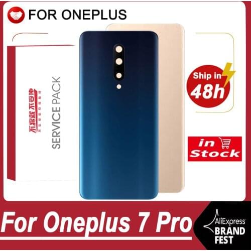 Original Back Housing Replacement for Oneplus 7 Pro Back Cover Battery Glass for One Plus 7 Pro Rear Cover with Logo