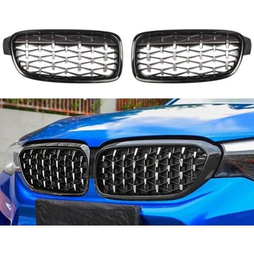 Car Front Bumper Diamond Kidney Grille Racing Grille for BMW-3 Series F30 F31 320I 325I 328I 330I 2012-2018
