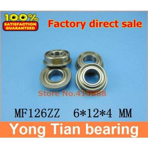 1pcs High Quality SUS440C environmental corrosion resistant flanged stainless steel bearings SMF126ZZ 6*12*13.6*4*0.8 mm