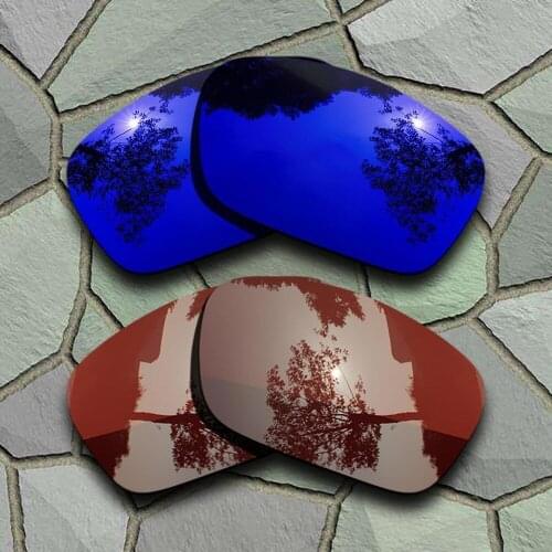 Violet Blue&Bronze Brown Sunglasses Polarized Replacement Lenses for Oakley Fuel Cell