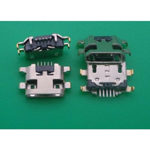 50pcs Micro USB Jack Charging Socket Port Plug Dock Connector Heavy plate 1.2mm For Samsung A10 A10s Motorola e5 play